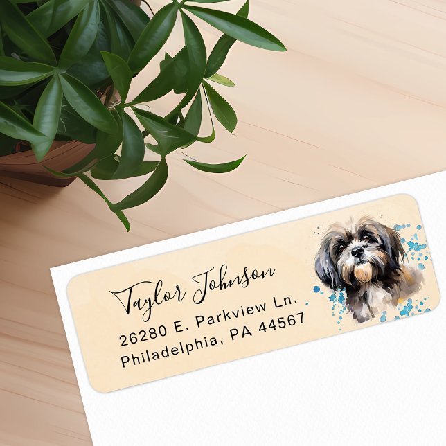 Shih Tzu Return Address Label (Creator Uploaded)