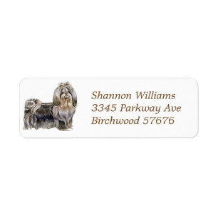 Shih-Tzu Return Address Label