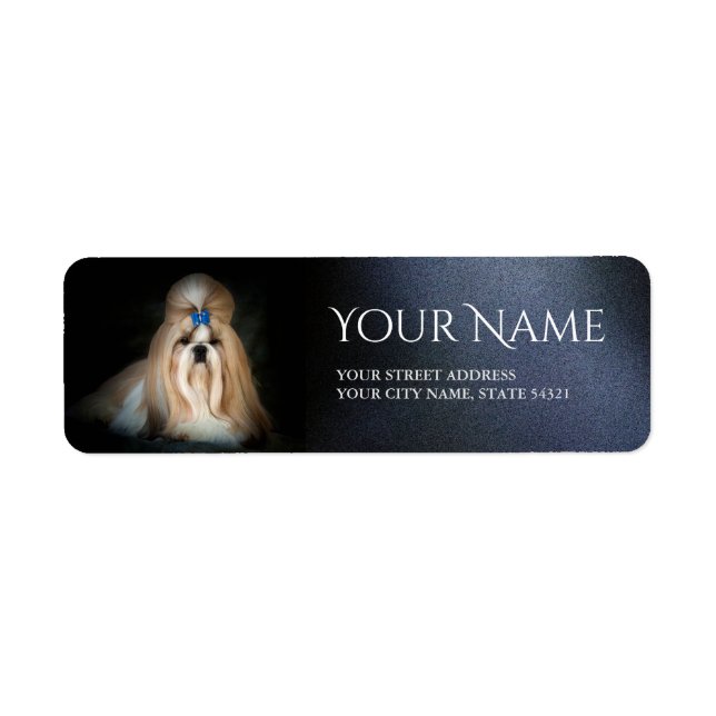 Shih Tzu Return Address Label (Front)
