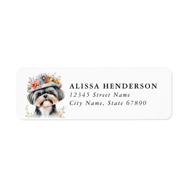 Shih Tzu Return Address Labels (Front)