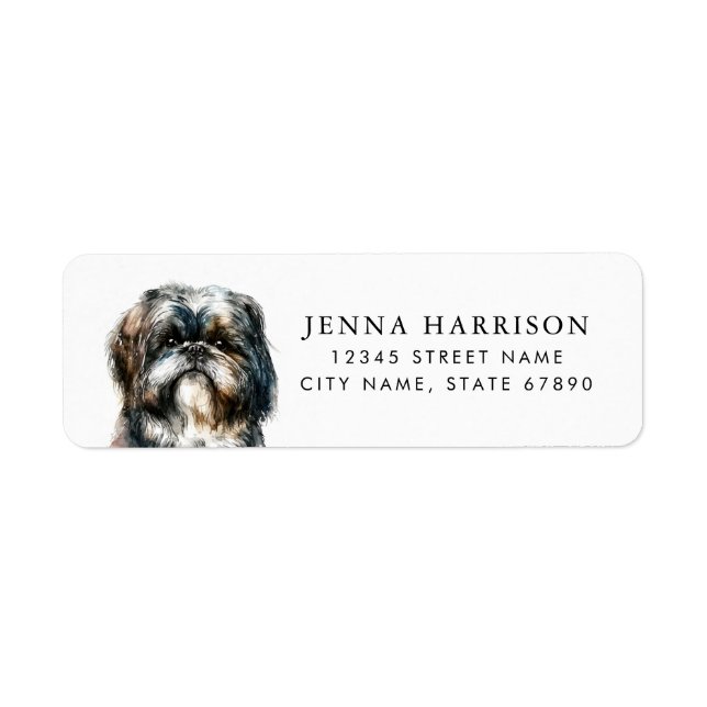 Shih Tzu Return Address Labels (Front)