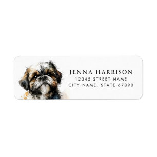 Shih Tzu Return Address Labels
