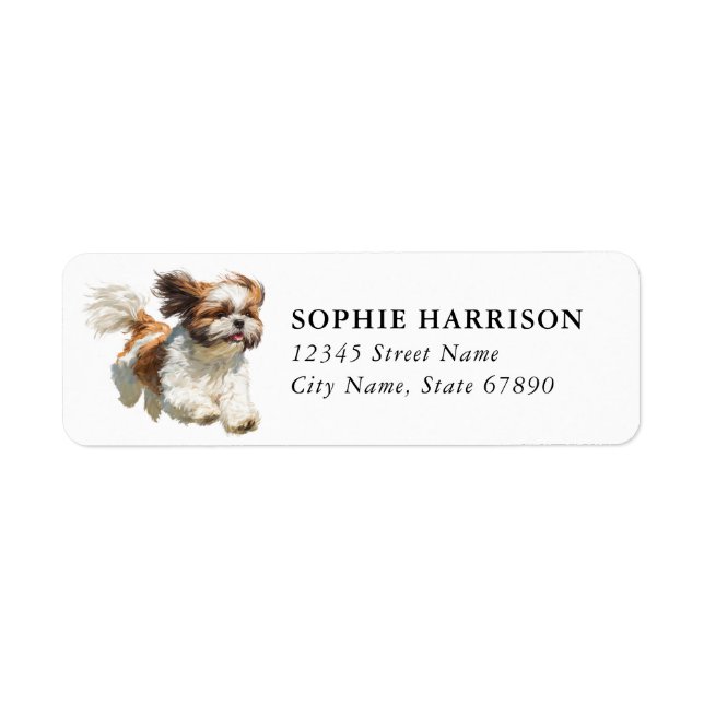 Shih Tzu Return Address Labels (Front)