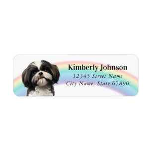 Shih Tzu Return Address Labels