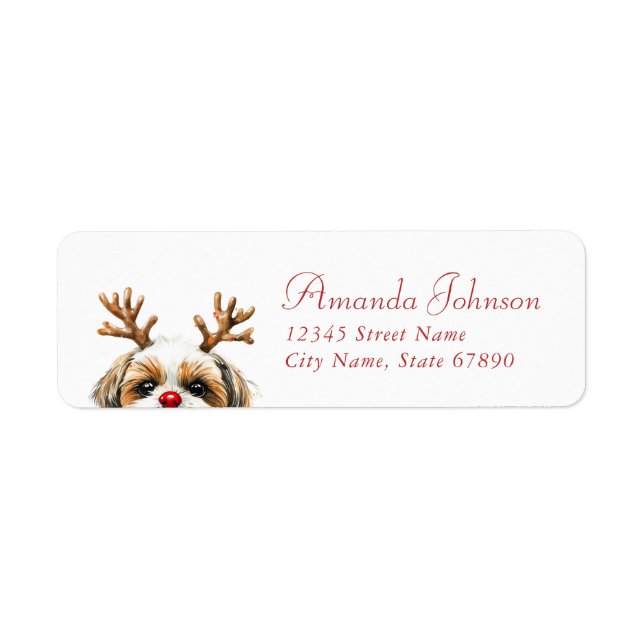 Shih Tzu Return Address Labels (Front)