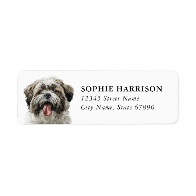 Shih Tzu Return Address Labels (Front)