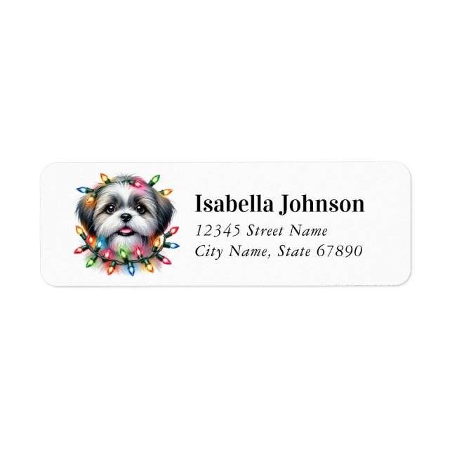 Shih Tzu Return Address Labels (Front)