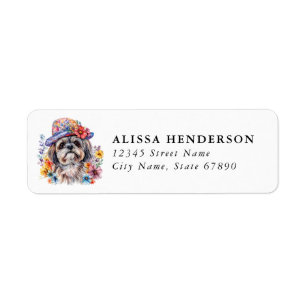Shih Tzu Return Address Labels