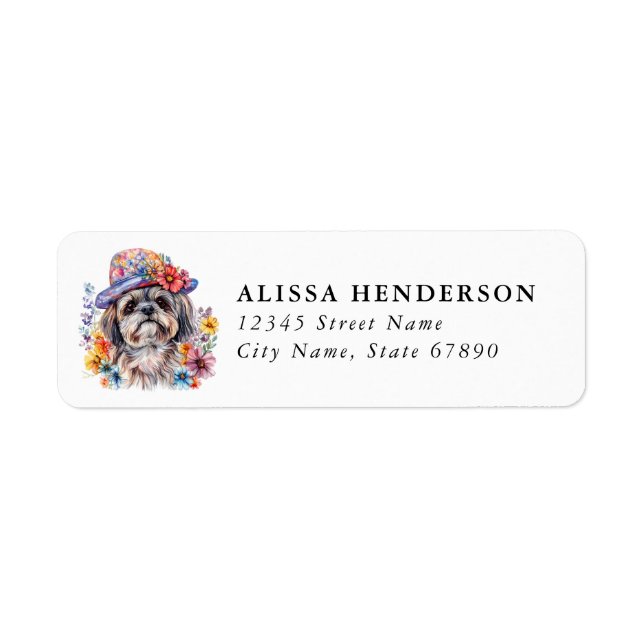 Shih Tzu Return Address Labels (Front)