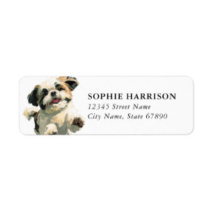 Shih Tzu Return Address Labels