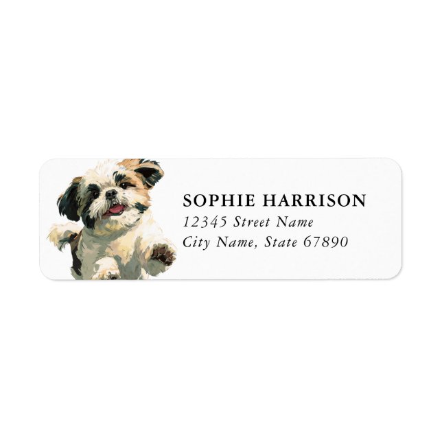 Shih Tzu Return Address Labels (Front)