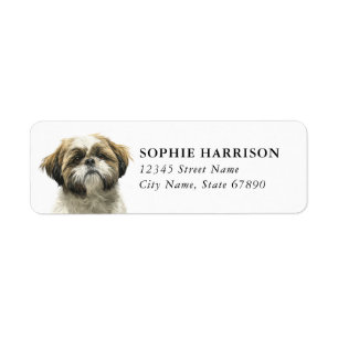 Shih Tzu Return Address Labels