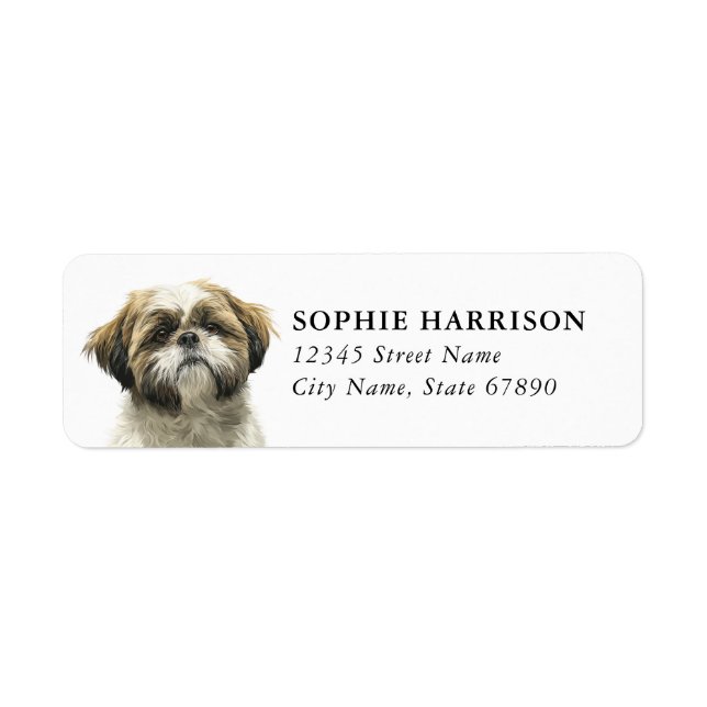 Shih Tzu Return Address Labels (Front)