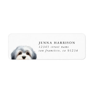 Shih Tzu Return Address Labels