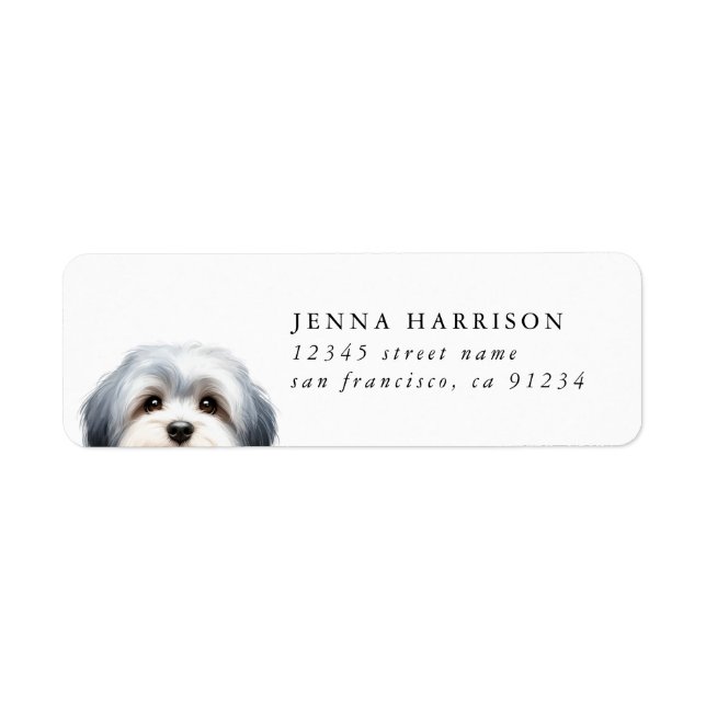 Shih Tzu Return Address Labels (Front)