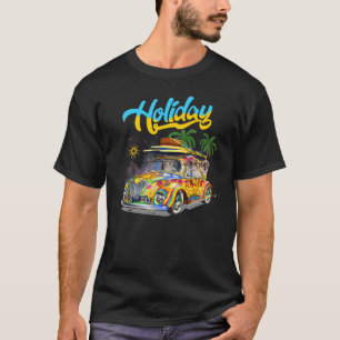 Shih Tzu Riding Camping Van Holiday  Summer Vacati T-Shirt