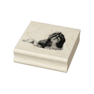 Shih Tzu Rubber Stamp