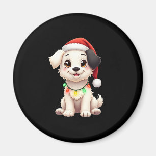 Shih Tzu Santa Christmas Tree Lights Xmas Dog Love Magnet