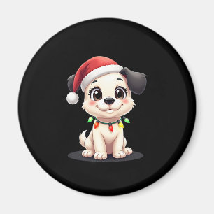 Shih Tzu Santa Christmas Tree Lights Xmas Dog Love Magnet