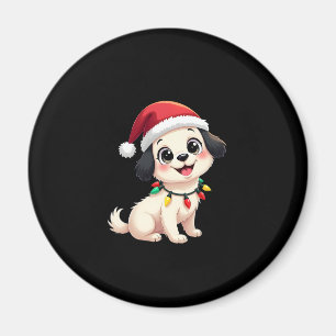 Shih Tzu Santa Christmas Tree Lights Xmas Dog Love Magnet