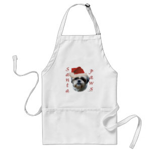 Shih Tzu Santa Paws Standard Apron