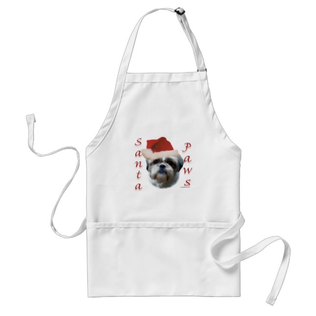 Shih Tzu Santa Paws Standard Apron (Front)