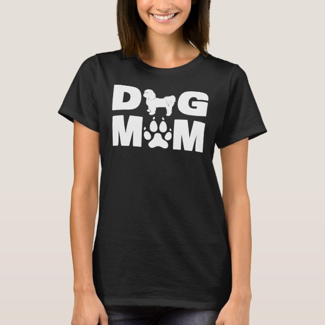 Shih Tzu Short Clip    For Dog Mum Mother   S Day  T-Shirt (Front)