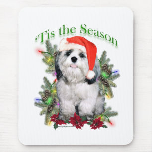 Shih Tzu 'Tis the Season Mouse Pad