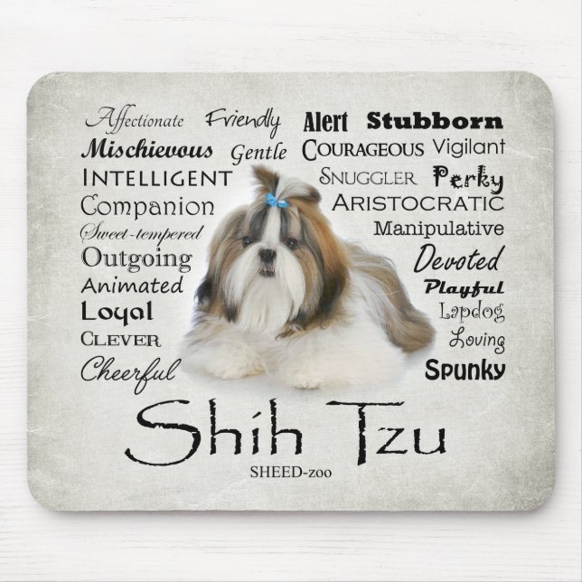 Shih Tzu Traits Mousepad (Front)