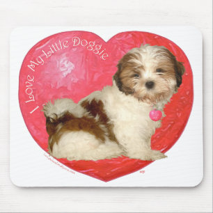 Shih Tzu Valentine's Day Mouse Pad