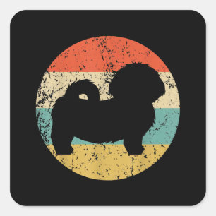 Shih Tzu Vintage Shih Tzu Dog Square Sticker