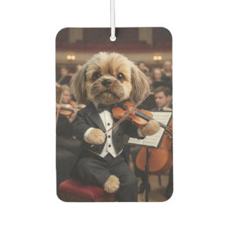 Shih Tzu Violinist Orchestra Custom Air Freshener