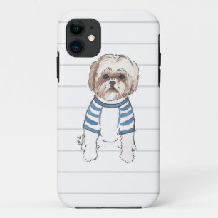 Shih Tzu Watercolor Iphone Case