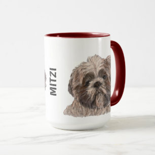 Shih Tzu Watercolor Personalised  Mug