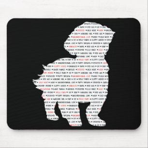 Shih Tzu Word Art Mouse Pad