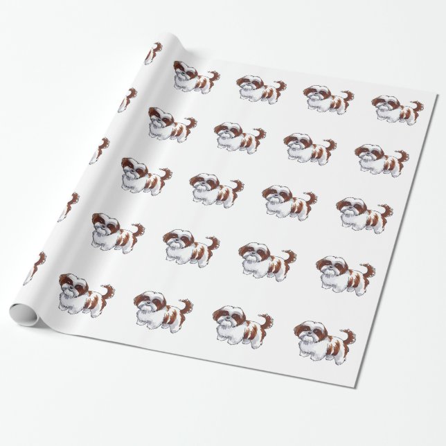 SHIH TZU WRAPPING PAPER (Unrolled)
