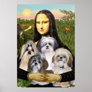 Shih Tzus 4 -MONA Poster