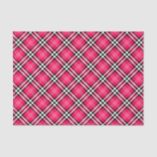 Shihtzu Dog Pink Plaid Birthday Party Tissue Paper