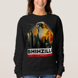 Shihzilla Shih Tzu T For Dog Halloween Sweatshirt