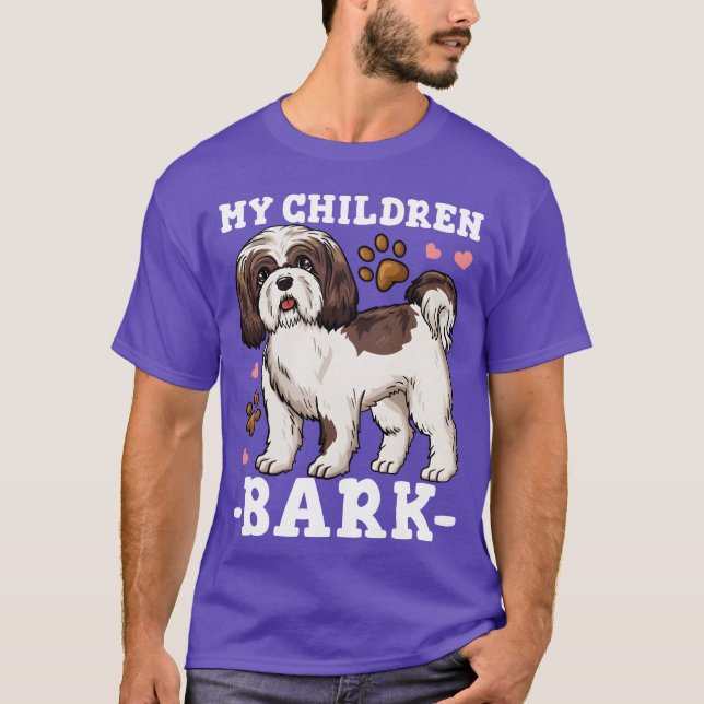 Shihzu Dog Mum Dog Dad gift gift T-Shirt (Front)