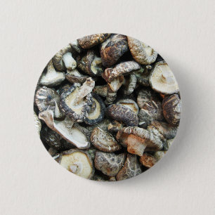 Shiitake Mushrooms 6 Cm Round Badge
