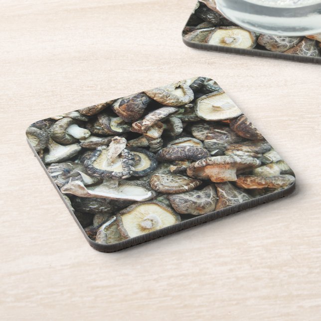Shiitake Mushrooms Coaster (Left Side)