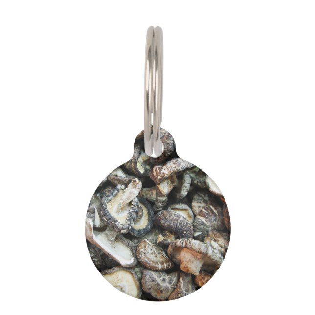 Shiitake Mushrooms Pet Tag (Front)