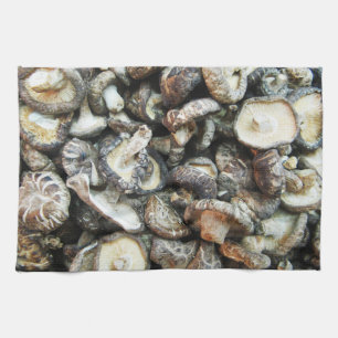 Shiitake Mushrooms Tea Towel