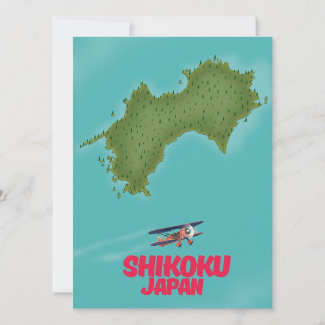 Shikoku Japan map (Front)