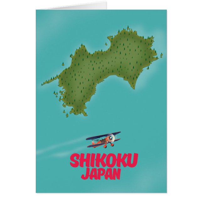 Shikoku Japan map (Front)
