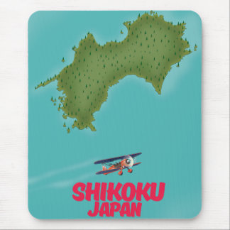 Shikoku Japan map Mouse Pad