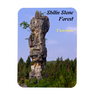 Shilin pinnacles Stone forest - Yunnan,China,Asia Magnet