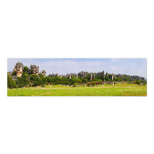 Shilin pinnacles Stone forest - Yunnan,China,Asia Photo Print