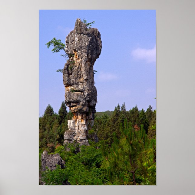 Shilin pinnacles Stone forest - Yunnan,China,Asia Poster (Front)